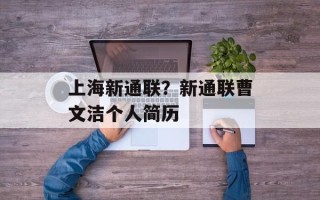 上海新通联？新通联曹文洁个人简历