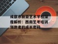 成都市新亚艺术学校深度解析：西南艺考培训领跑者的成长密码
