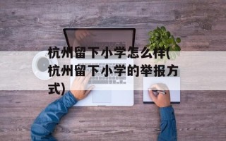 杭州留下小学怎么样(杭州留下小学的举报方式)