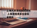 上海人民滑稽剧团团长 上海滑稽演员全部名单照片