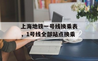 上海地铁一号线换乘表，1号线全部站点换乘
