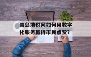 青岛地税网如何用数字化服务赢得市民点赞？