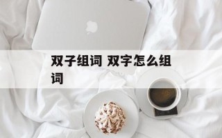 双子组词 双字怎么组词