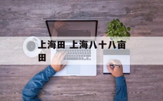 上海田 上海八十八亩田