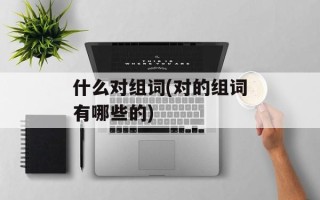 什么对组词(对的组词有哪些的)