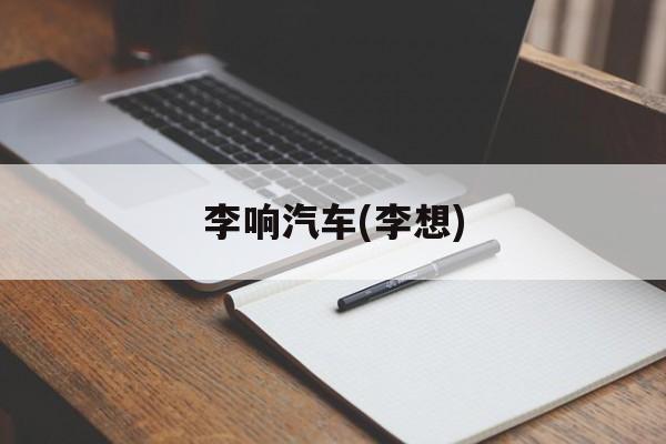 李响汽车(李想)-第1张图片-