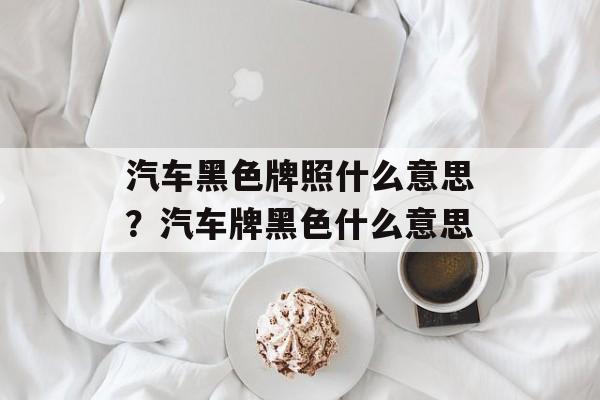 汽车黑色牌照什么意思？汽车牌黑色什么意思-第1张图片-