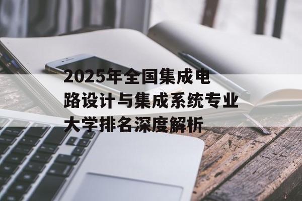 2025年全国集成电路设计与集成系统专业大学排名深度解析-第1张图片-